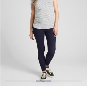 Maternity Inset Panel Knit Ankle Jeggings